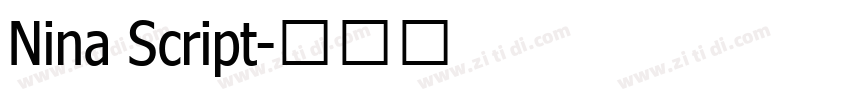 Nina Script字体转换